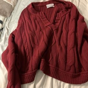 Cropped knit sweater urban outfitters
